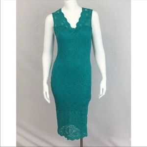 🎀 Charlotte Russe Teal Lace Dress